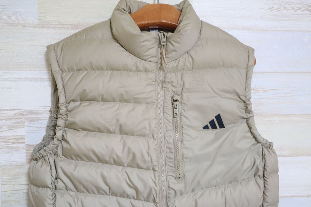 新品 XL adidas アディダス　リップストップ　フルジップ　ダウンベスト