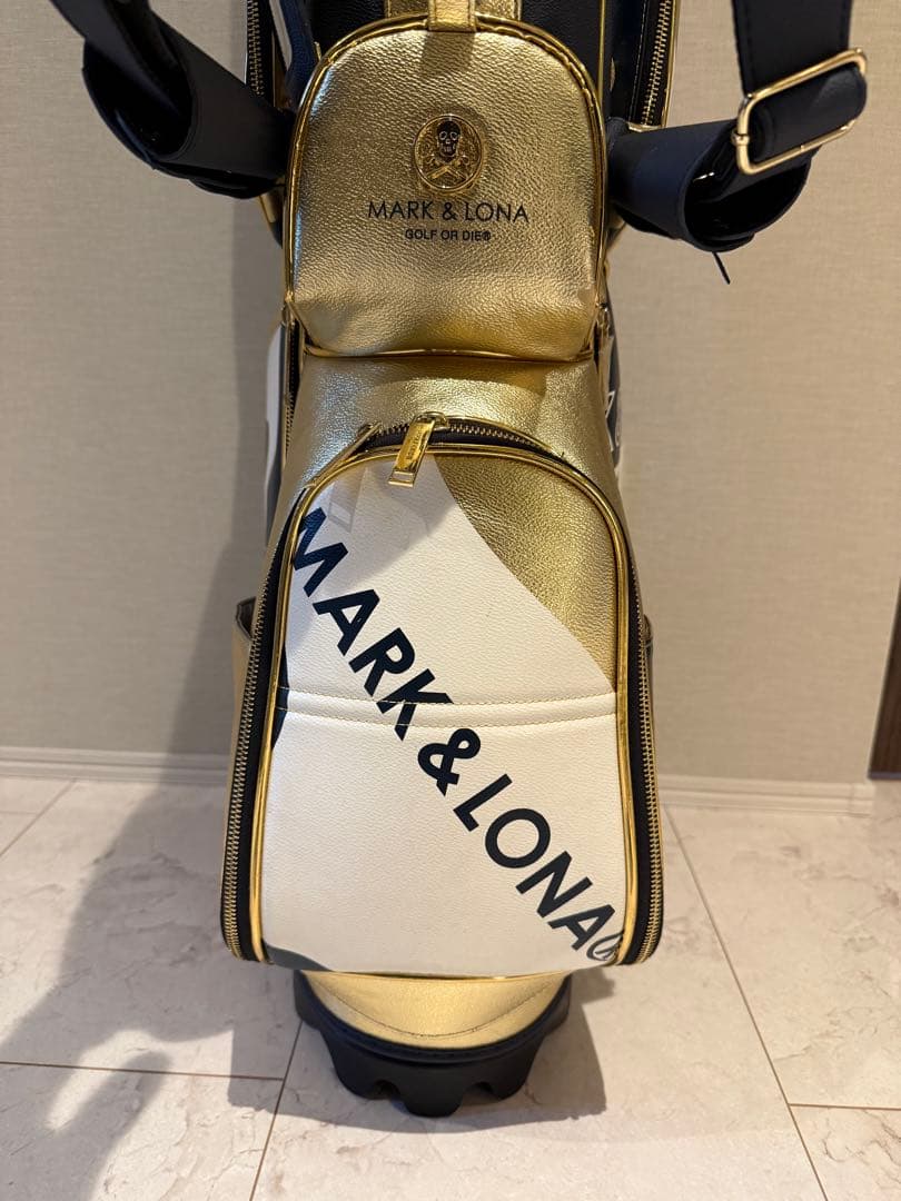 超希少　MARK & LONA キャディバッグ　ネイビー　ゴールド