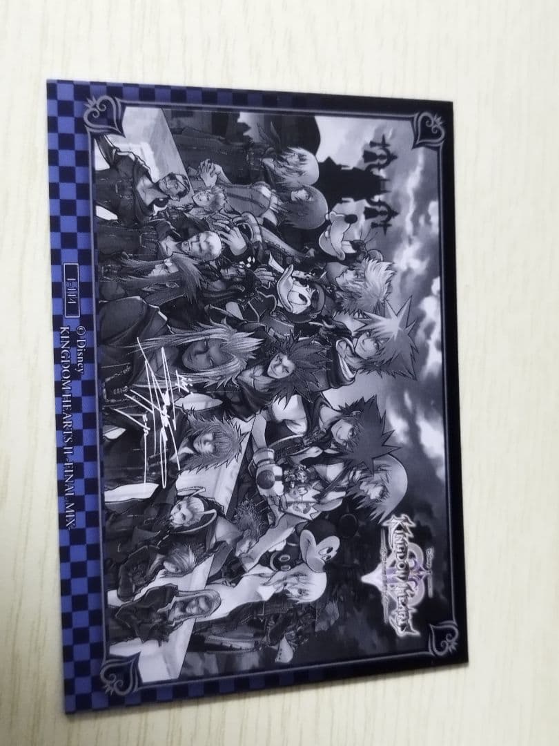 キングダムハーツ　シークレット　アートミュージアム　1-114 箔押し　サイン