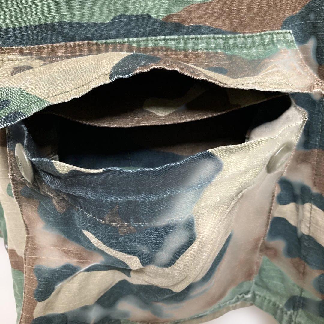 迷彩ジャケット WHITE刺繍　戦闘服　本物