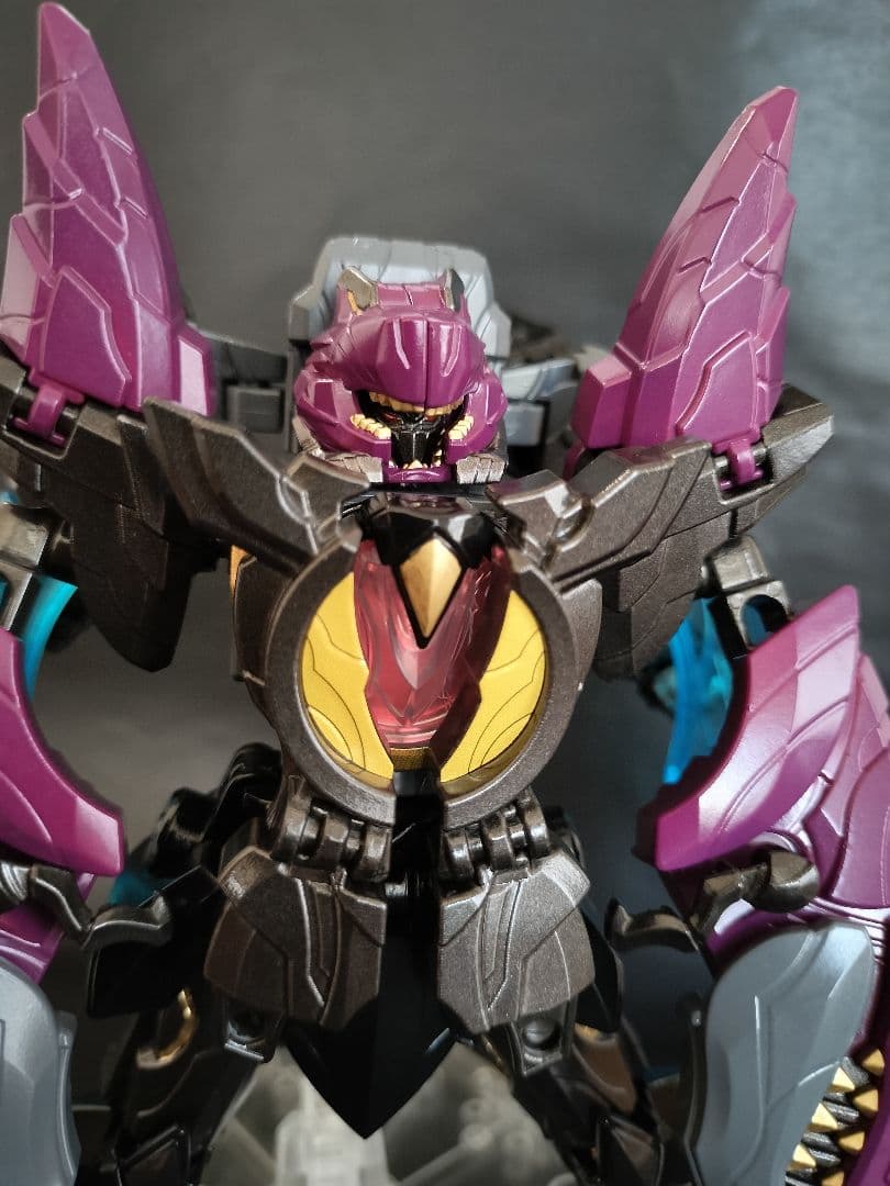 テガソード　ミニプラ　全塗装　オリジナルカラーレオンバスター　ティラノハンマー