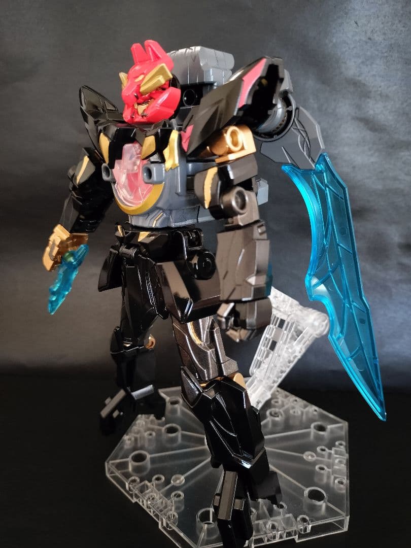 テガソード　ミニプラ　全塗装　オリジナルカラーレオンバスター　ティラノハンマー