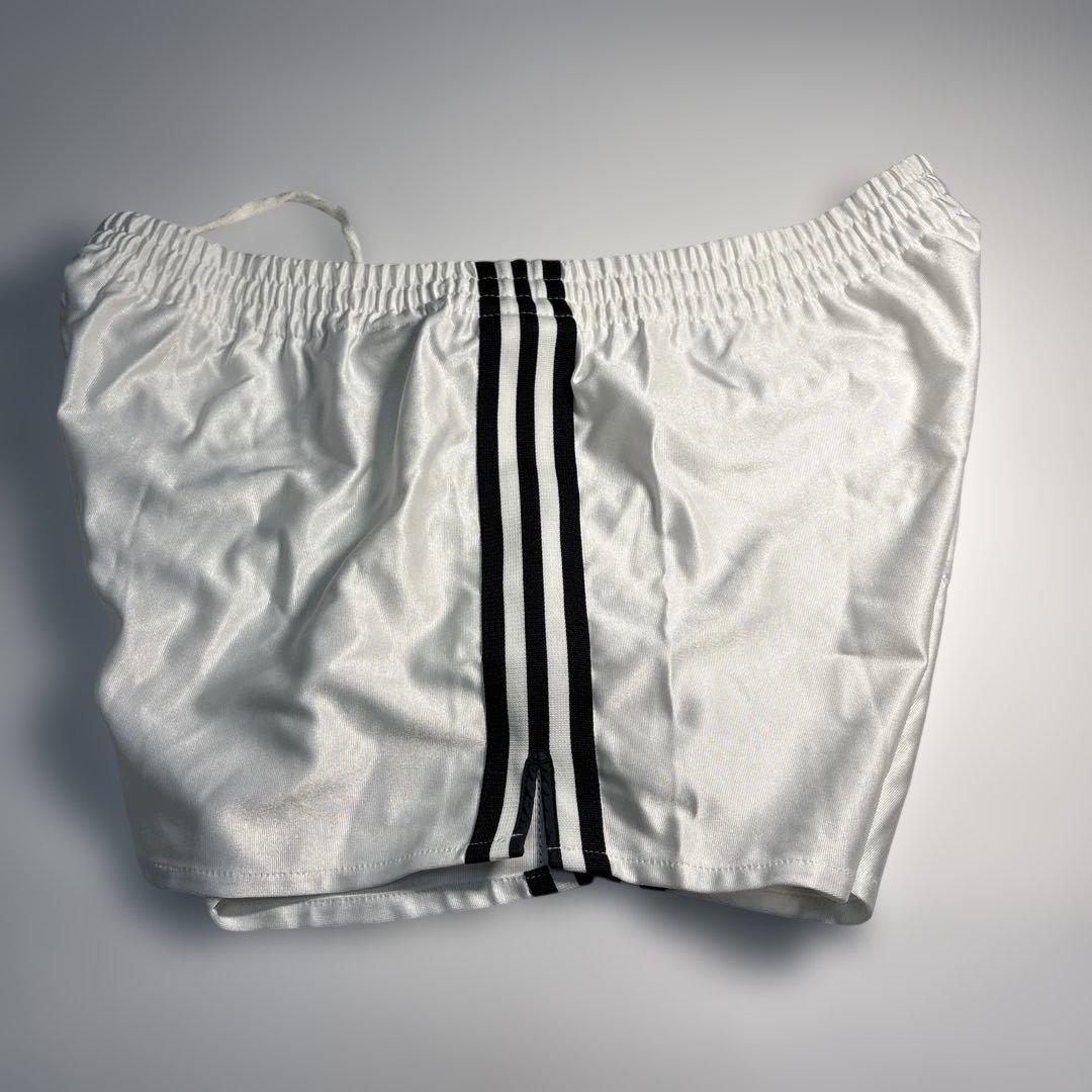 【極美品/希少】デサント製 adidas 光沢ショートパンツ TAD-50B L