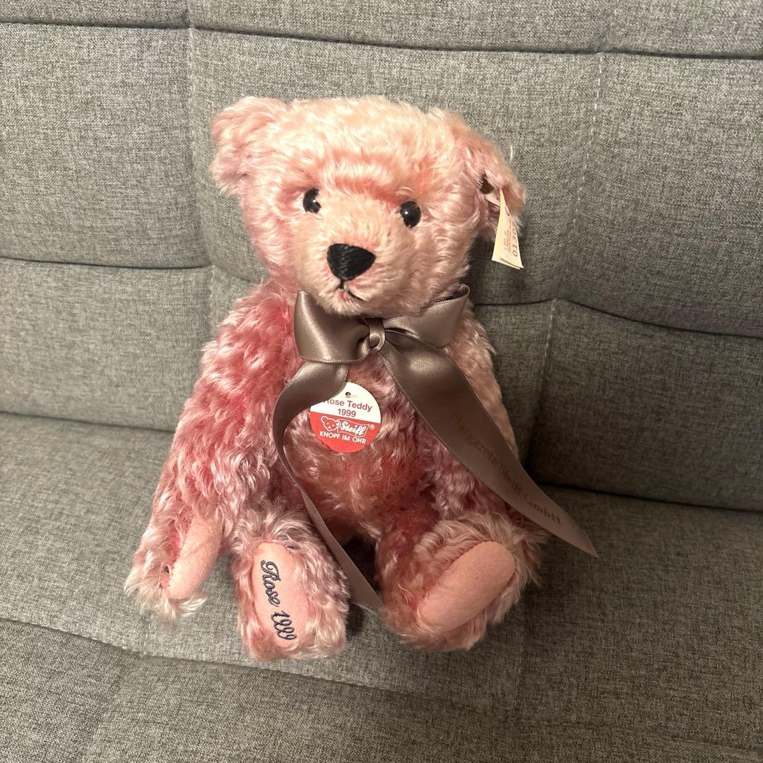 シュタイフ 年代物 1999年 ローズ テディベア 444/1500 ぬいぐるみ