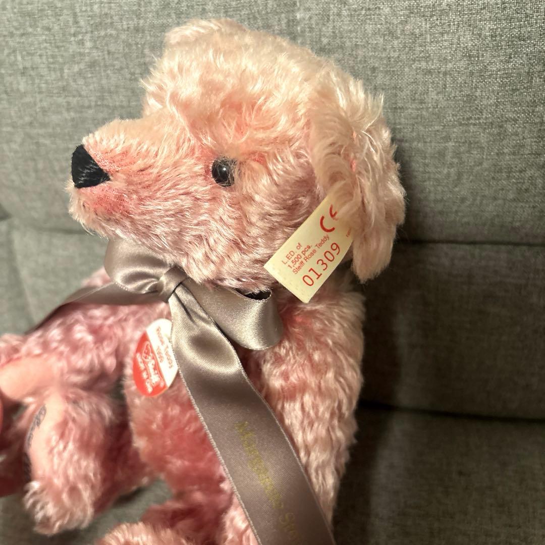 シュタイフ 年代物 1999年 ローズ テディベア 444/1500 ぬいぐるみ