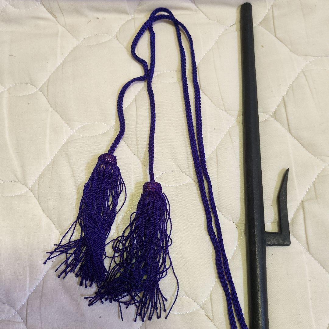 ズッシリ重量感　昭和レトロ　南部乃富製　南部鉄器　鉄製　十手　36cm