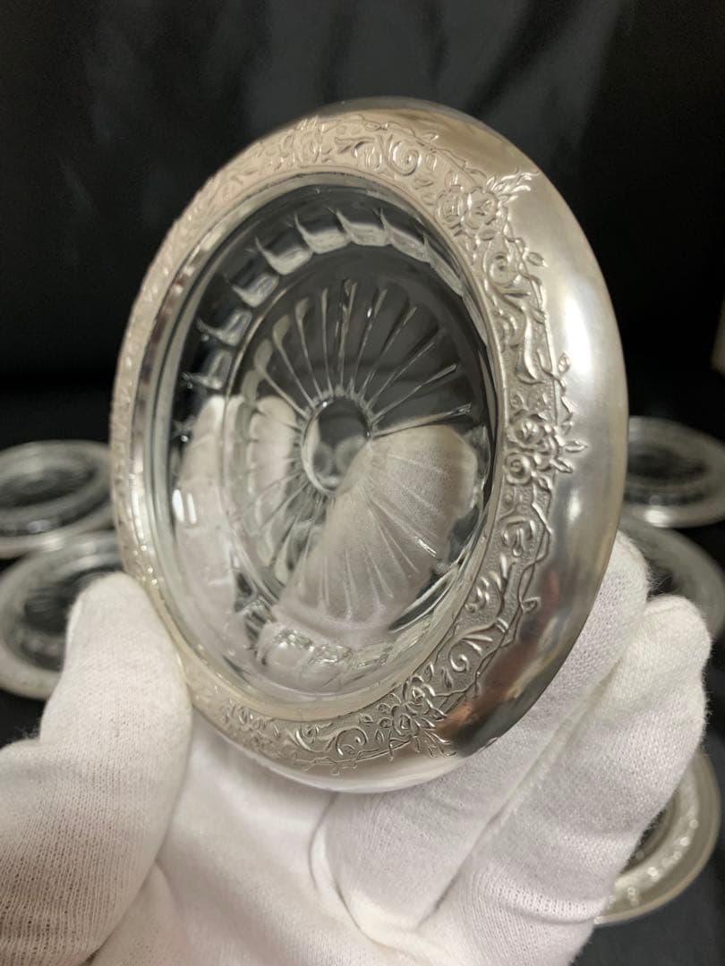 【専用】銀製 silver970 コースター 豆皿 ナッツ皿 おつまみ皿 10個