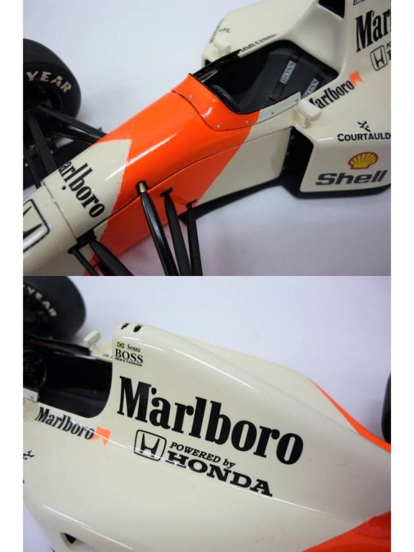 ④ タミヤ 1/20 MP4/7 セナ マクラーレン ホンダ 塗装済 完成品 a