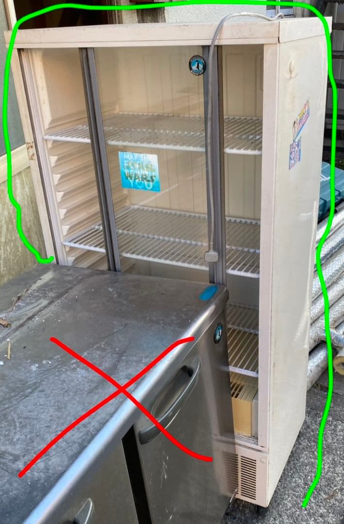 【ジャンク】ホシザキ 冷蔵ショーケース SSB-70CT2