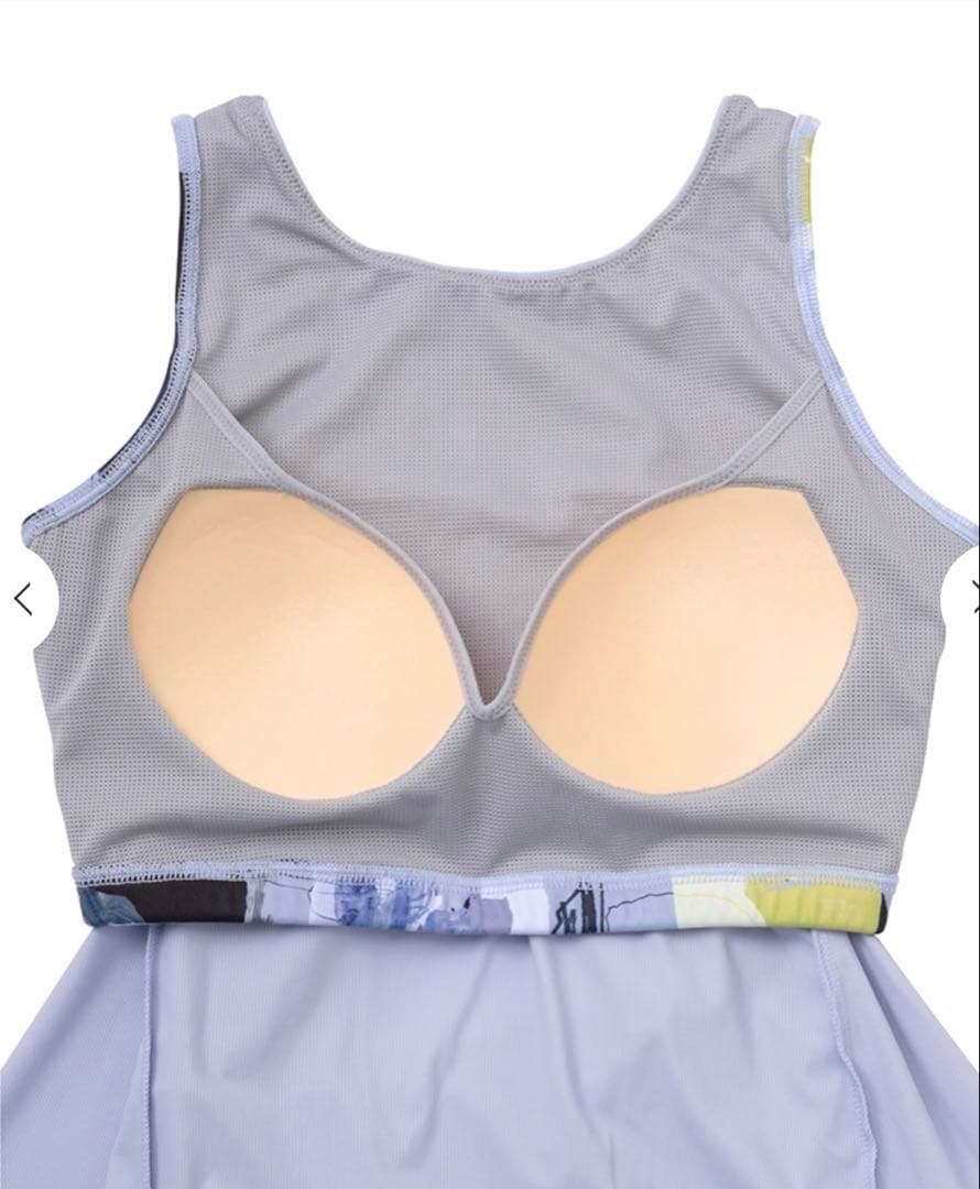 【SUKALA】ミックスプリントカバータンクトップ　ブルーミックスＬ