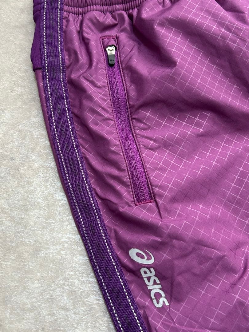 セットアップ ASICS ジャケット パンツ 裏起毛 上下 モーションサーモ L