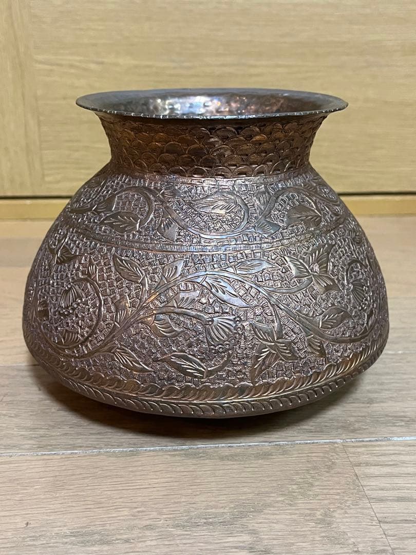 中東　南アジア　インド　真鍮製　水差し　ロタ　骨董品　ハンドメイド