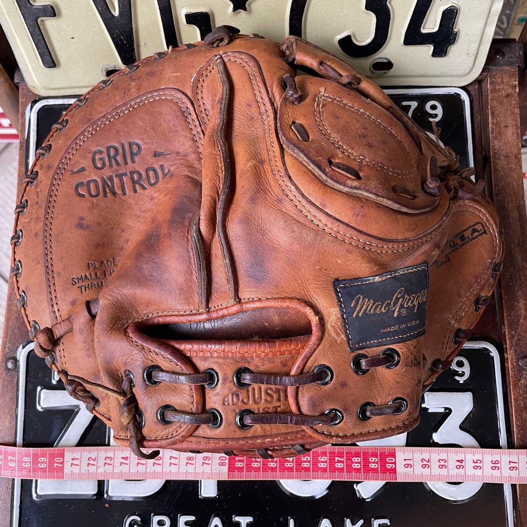 40s〜50s OLDアメリカアンティーク野球グローブ本革USAヴィンテージ雑貨