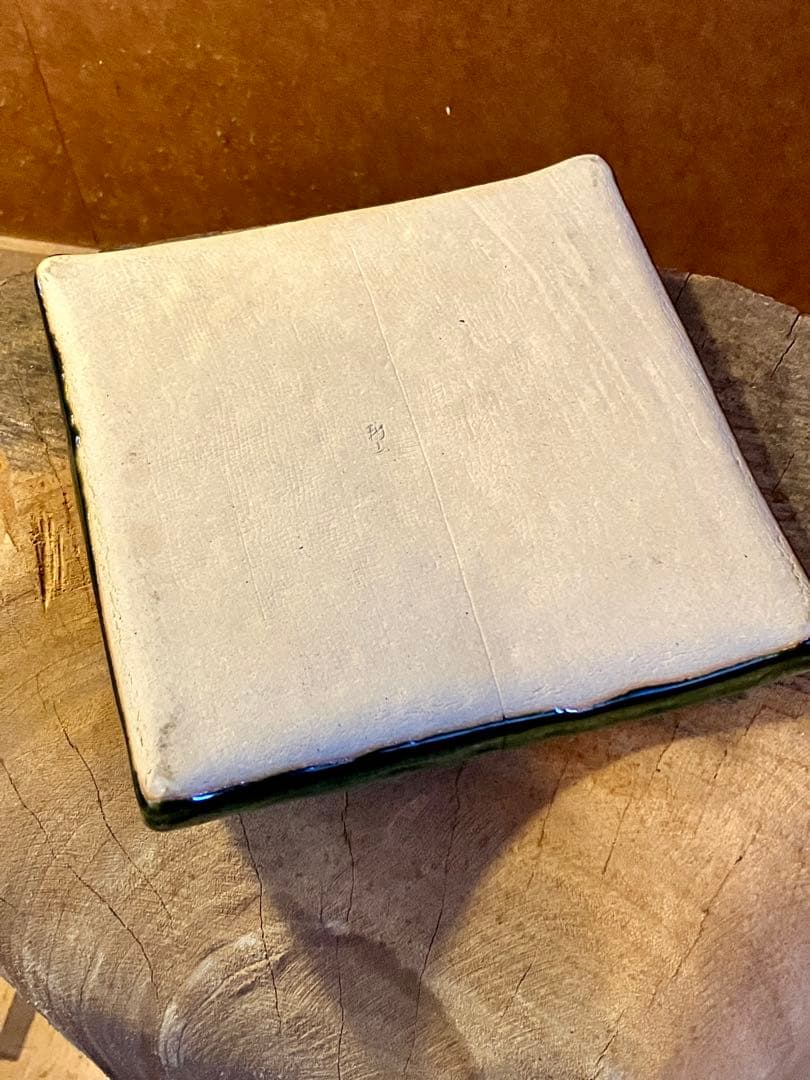 織部　油皿移し　陶工一点もの