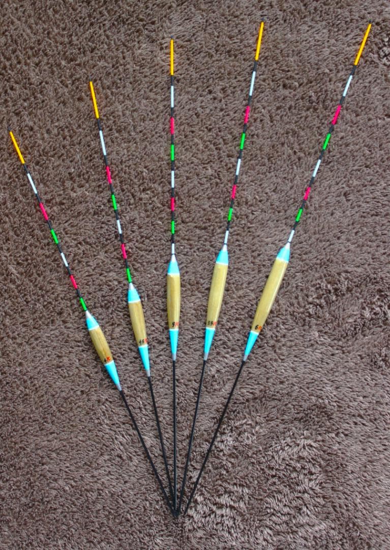 ヘラ浮き 浅だな用 ＰＣトップ５本(４.０～６.０番)セット 新品未使用