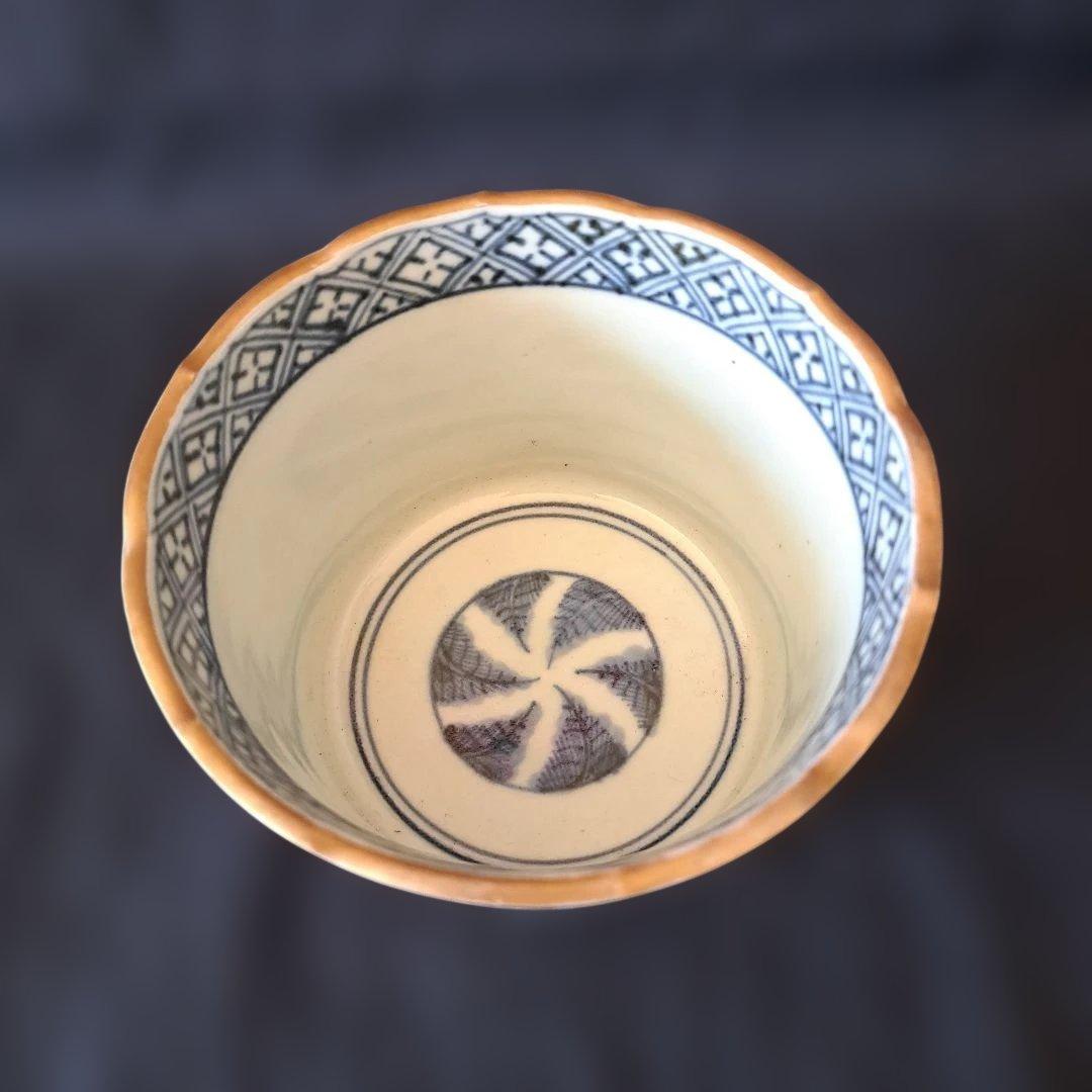 「新春に 松竹梅のそば猪口！②」 古伊万里猪口(直径10.5cm) 骨董アンティ