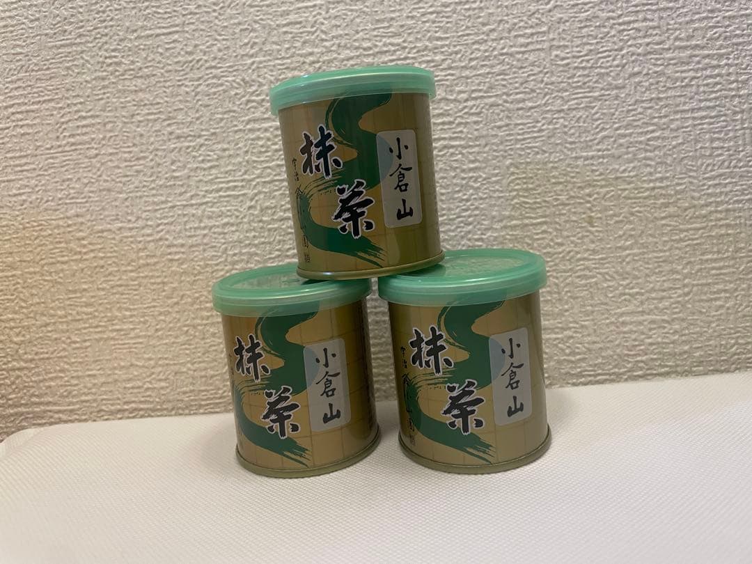 山政小山園 小倉山抹茶30g缶入り　3缶