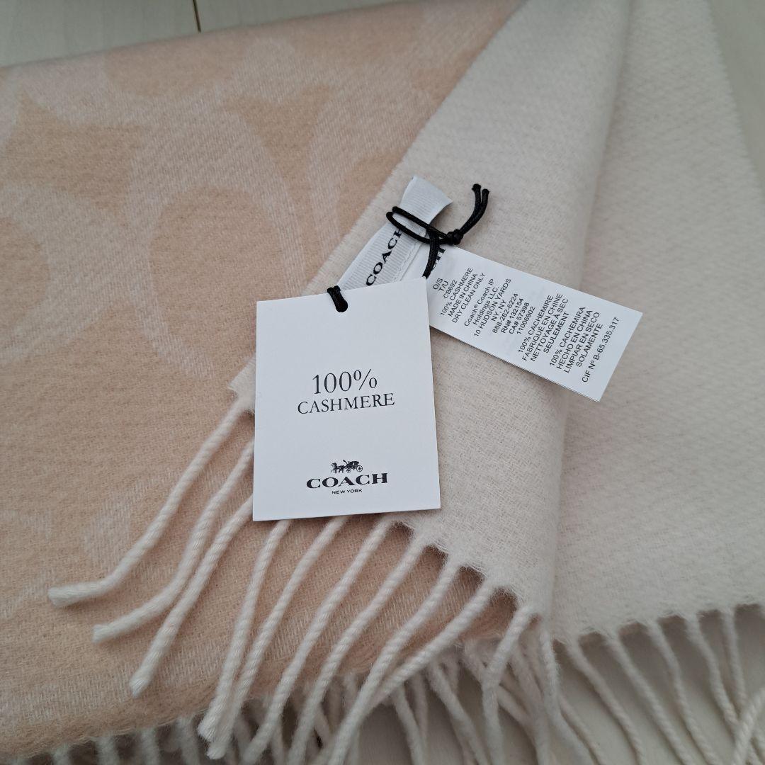 【新品未使用】COACH カシミヤマフラー 品番 CB692 CHK ONE