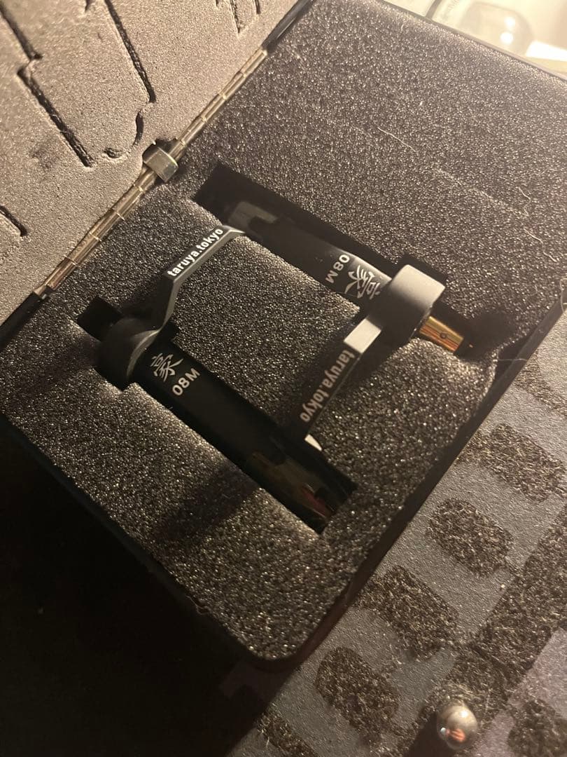 樽屋　豪黒針TW-08M レコード針2本セット　カートリッジ、ケース付