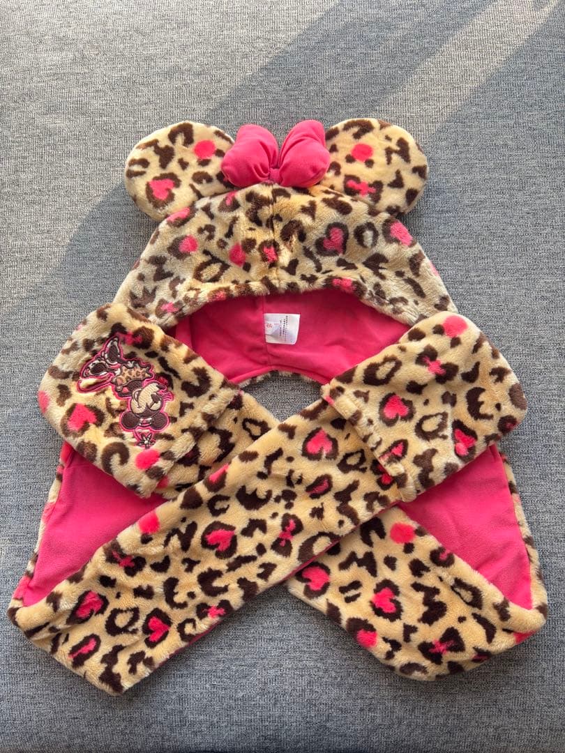 東京ディズニーリゾート ヒョウ柄マフラー ファンキャップ