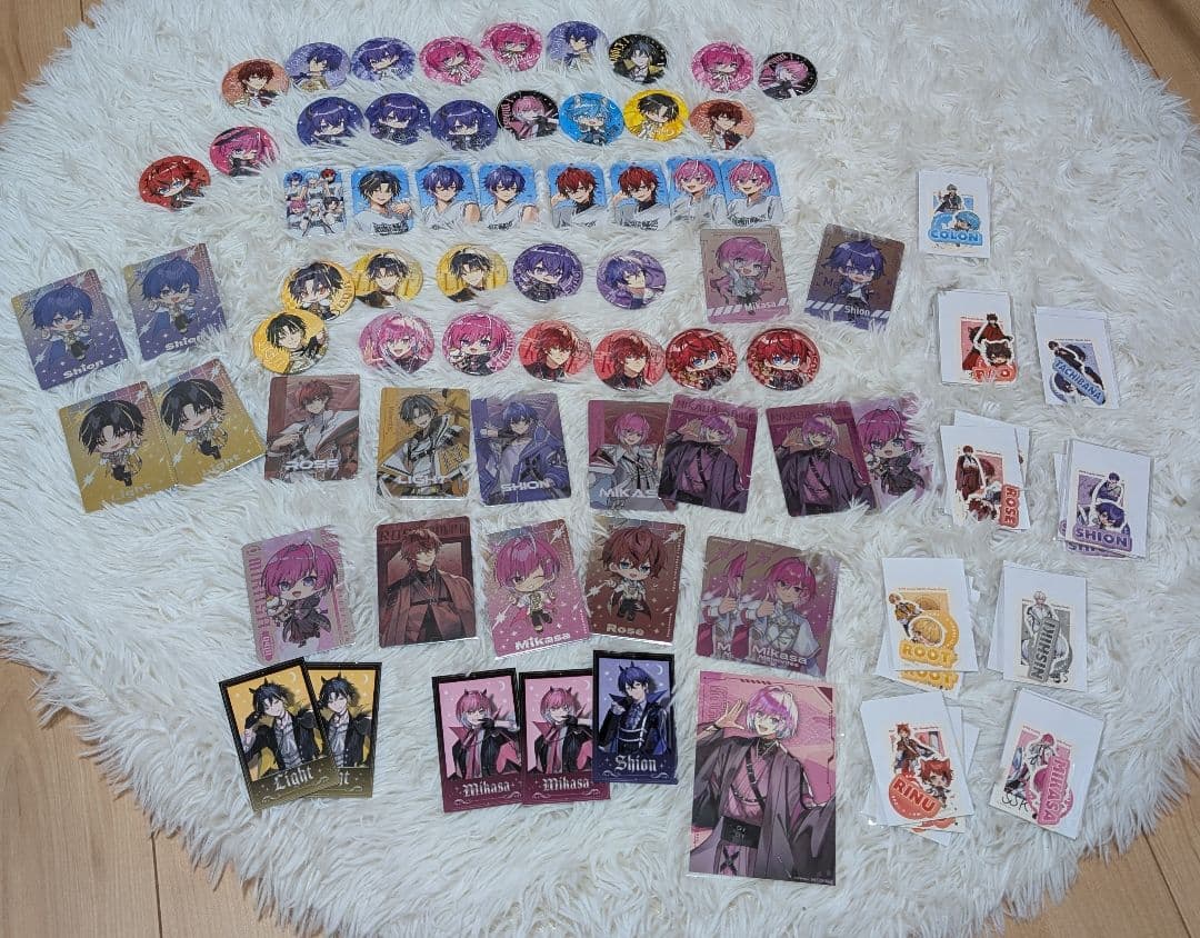 オリジナルキャラクター ステッカー・バッジセット 約50点