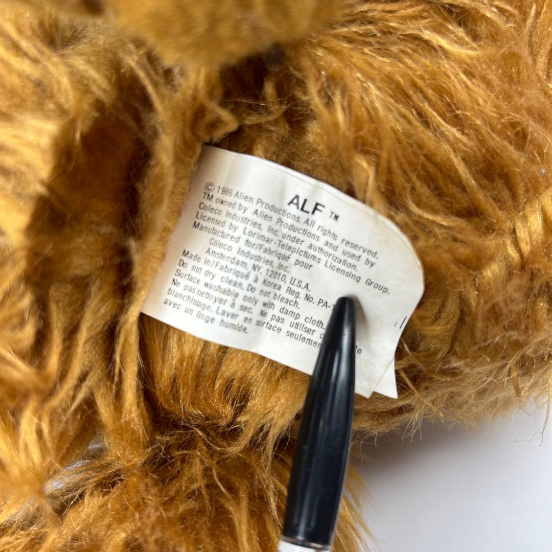 80s ALF アルフ プラッシュ ぬいぐるみ Vintage 海外ドラマ