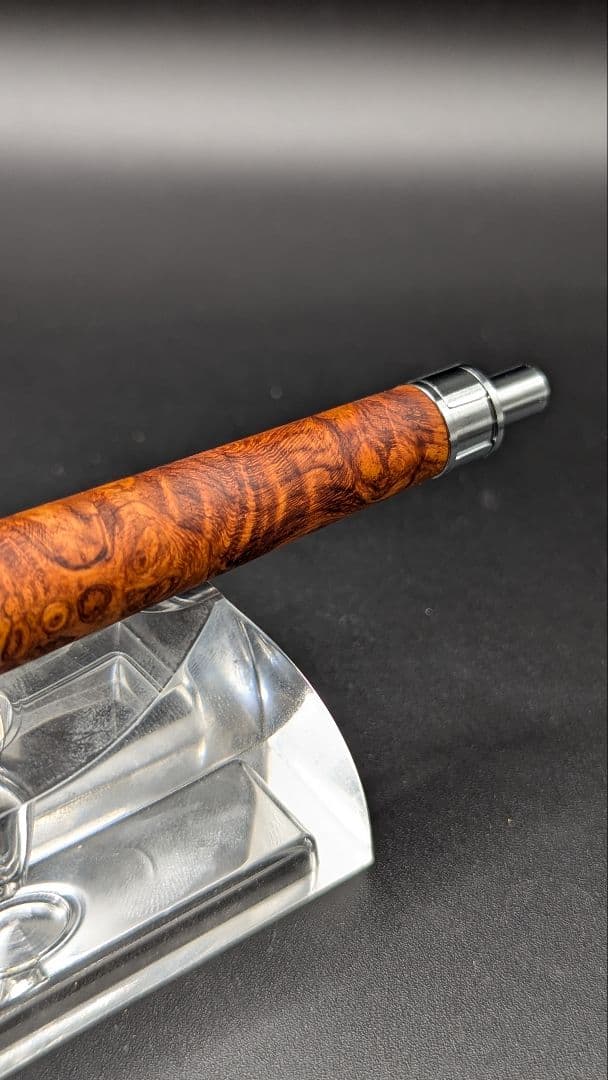 333ペン工房翌檜　本花梨　瘤杢　木軸シャーペン　ボールペン