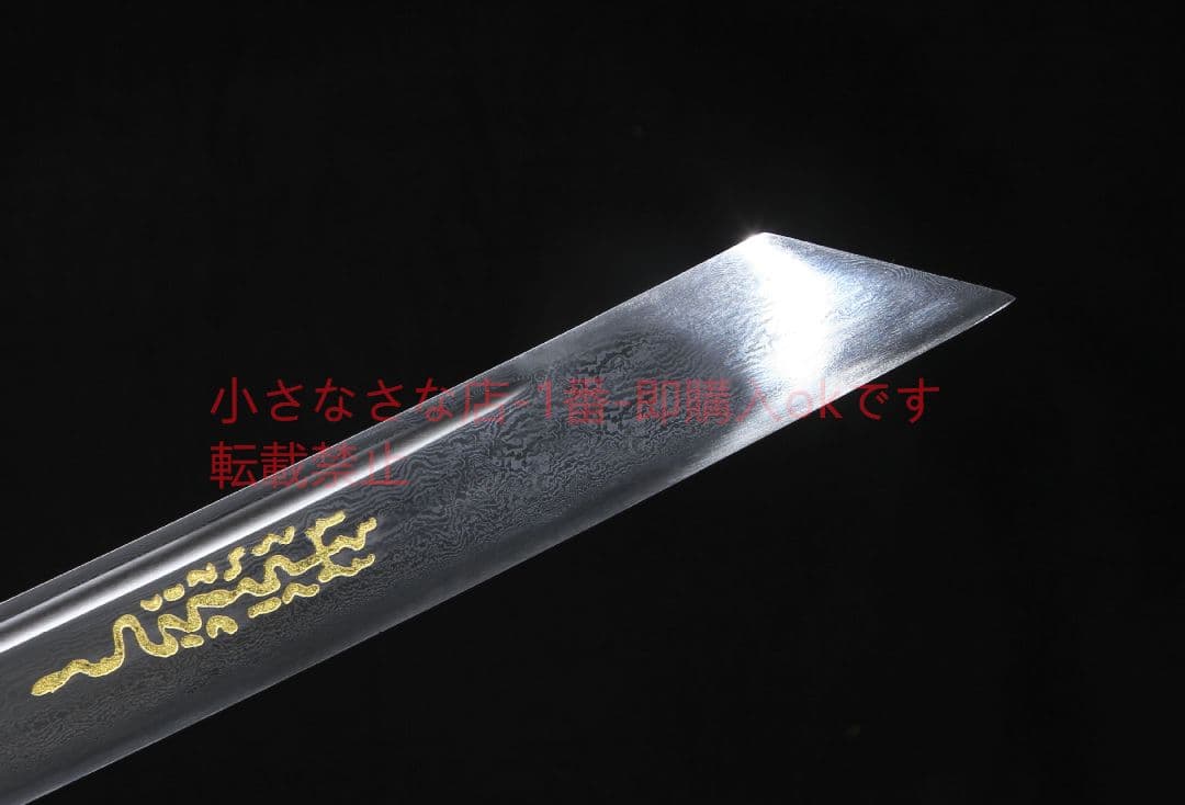 康熙戦刀斬馬刀純銅装具模様鋼  古兵器 武具 刀装具 日本刀 模造刀 居合刀