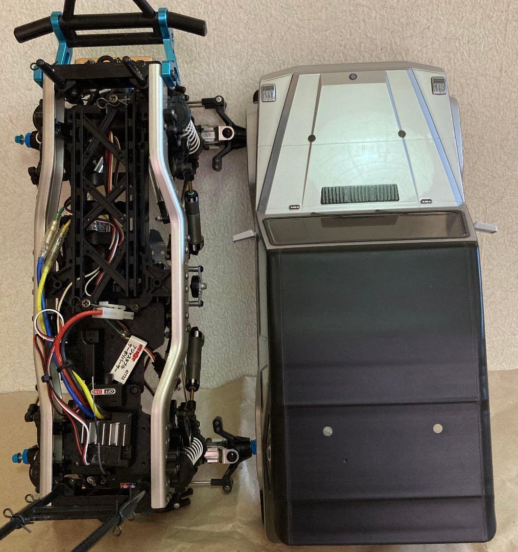 【完成品】タミヤ電動RC CR-01シャーシ　ベンツG320ボディセット