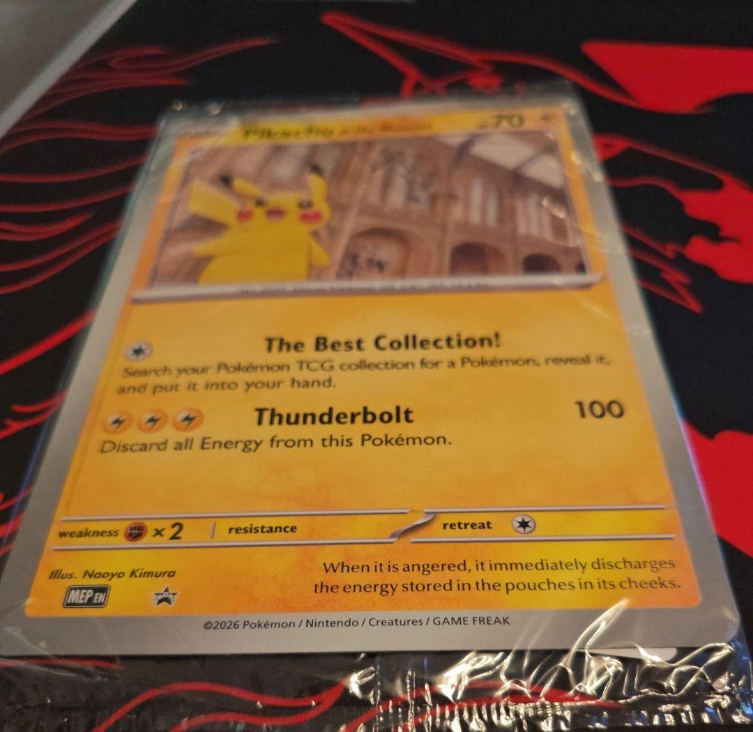 最安値！！ロンドン自然博物館ピカチュウプロモカード未開封