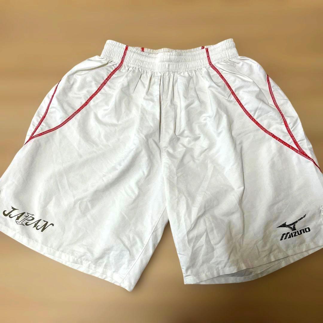 【!値下げ中!】Mizuno 体操日本代表 ハーフパンツ M ホワイト