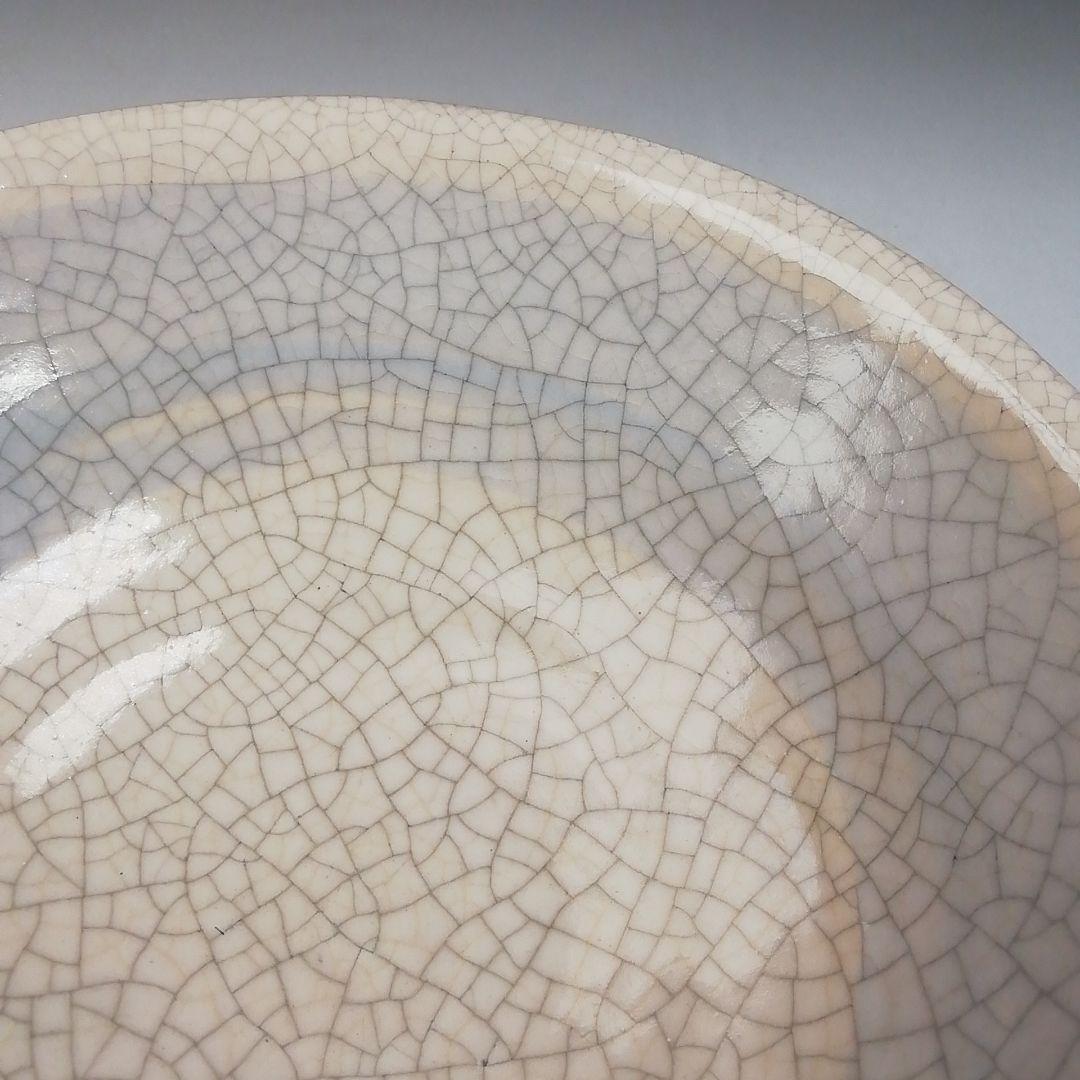 Ｔ７０３　茶碗　『白刷毛目　平茶碗』『桂窯　伊東桂楽 造』　共箱　抹茶碗　茶道具