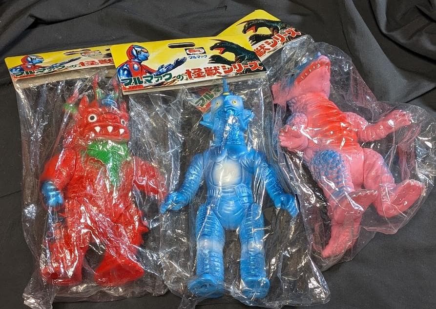 ウインダム＆ミクラス＆アギラ（ブルマァク復刻）未開封ソフビフィギュア３体セット