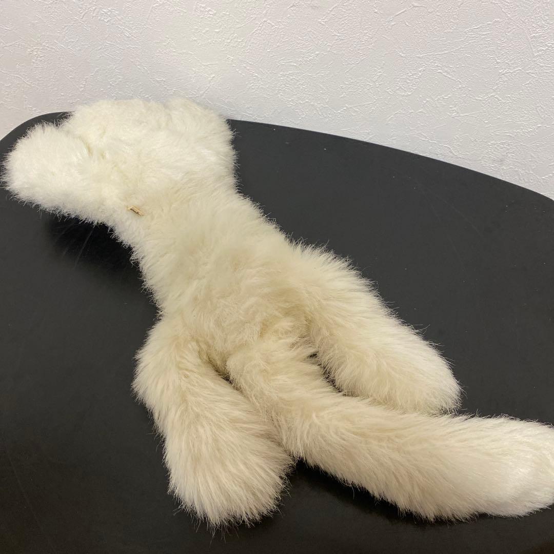 激レアサイズ！オオイケ　白いペルシャネコ ぬいぐるみ 希少　昭和レトロ m7