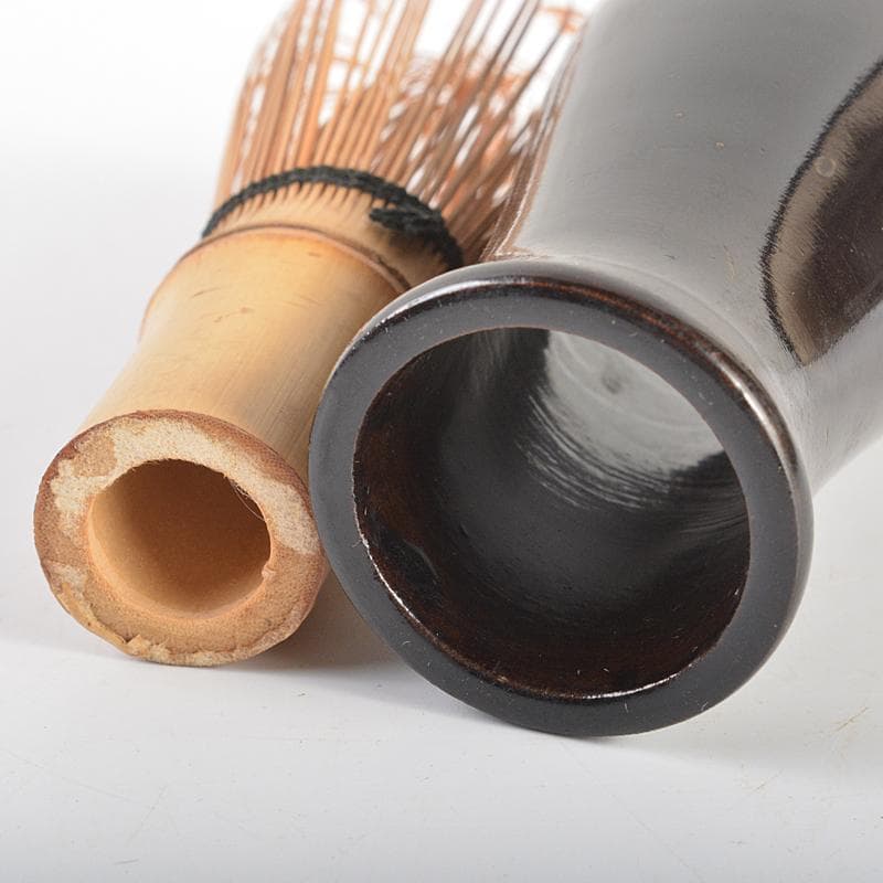 茶道具　利休茶箱　色絵猪文茶碗　振出など　六点　一式　M　R7071