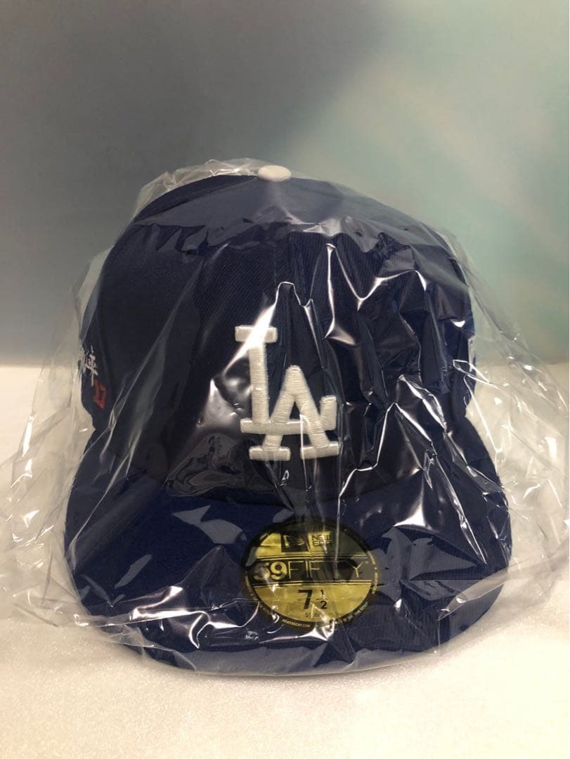 大谷翔平17 刺繍入りドジャースオーセンティックキャップ‼️サイズ7 1/2新品