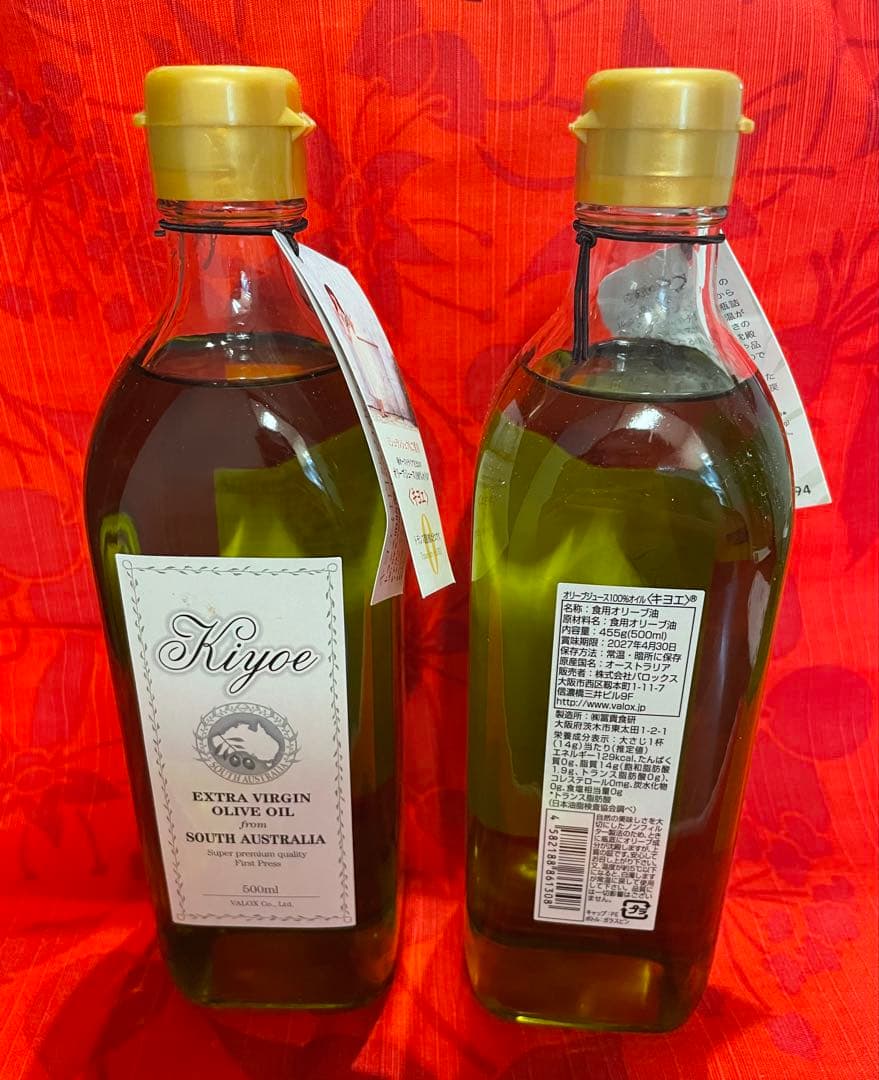 Kiyoeエクストラバージンオリーブオイル　 500ml 2本