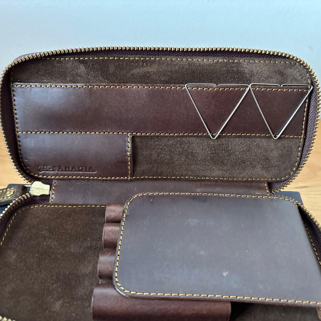 Bahagia&Craft レザー 筆箱　グリージオ