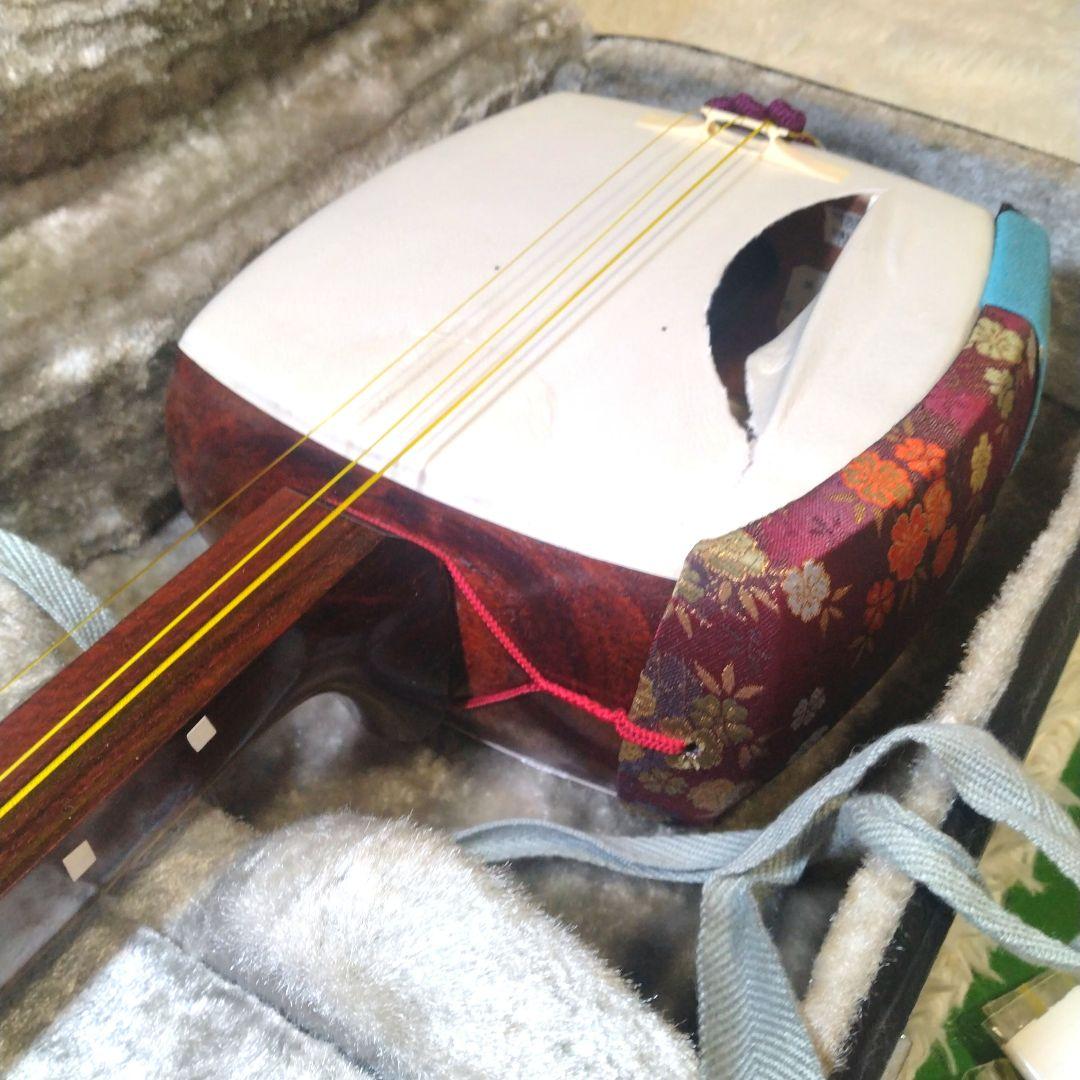 希少ブランド ✨ 美鈴屋 三味線　太棹　紫檀　丸打胴　ハードケース付き