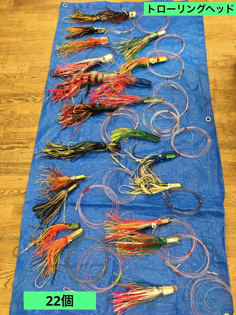 S406 トローリングヘッド仕掛け用　22個セット　ケース付き