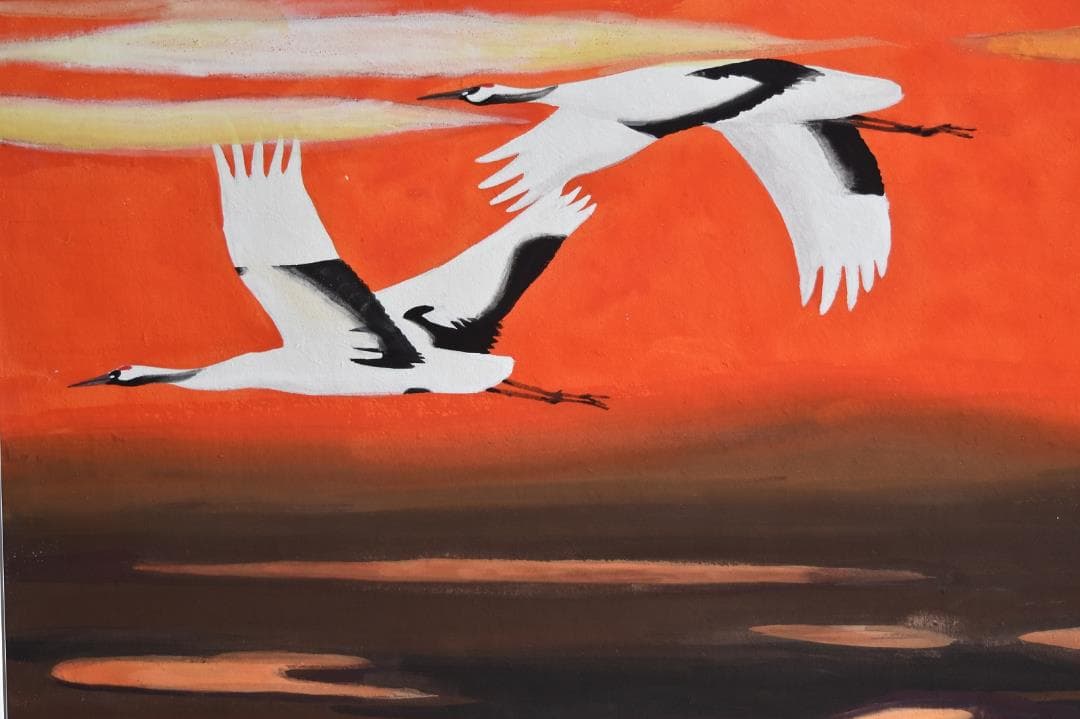 真作　★文化勲章受章　岩橋英遠　作日本画　ギフト記念品