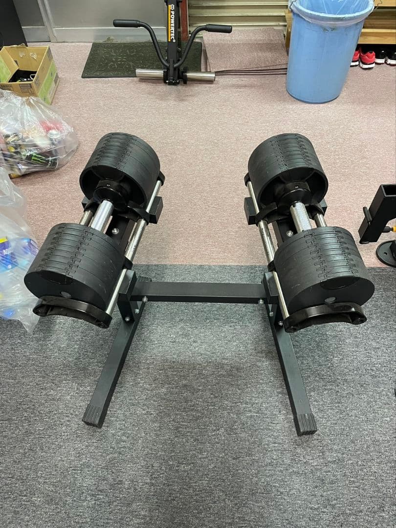 FLEXBELL　可変式ダンベル(4キロ刻み)、専用スタンド
