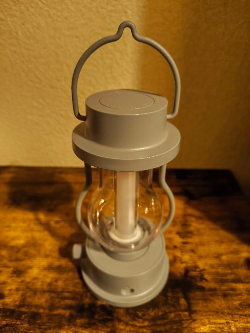 美品 バルミューダ LEDランタン ザ・ランタン ライト 照明 グレー 灰色