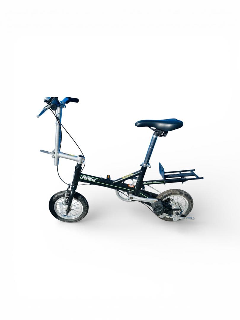 Number 折りたたみ自転車 黒 小径