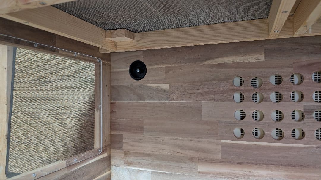 アカシア集成材15ミリ幅120縦50奥行50蜜蝋オイル仕上げ！