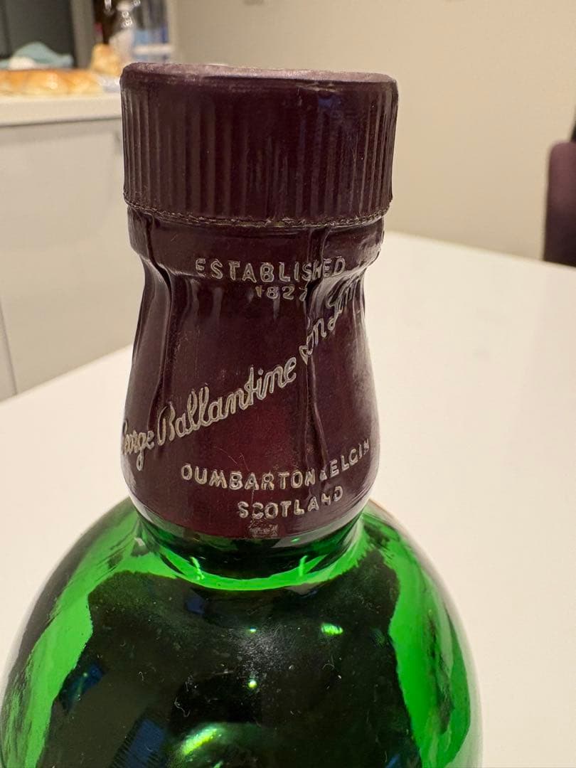 バランタイン 30年 ベリーオールド 赤青旗 ★緑ボトル/茶キャップ スコッチ