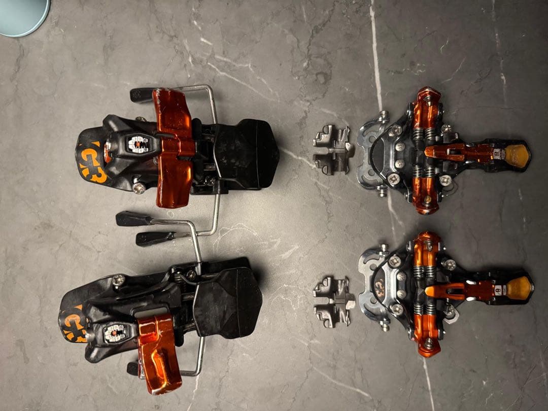 G3 ビンディング オレンジ/黒 クリンチ付き