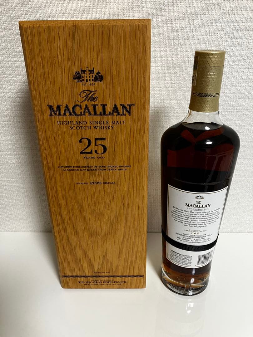 2019年 アメリカ版 ザマッカラン25年 未開封 ウィスキー 750ml