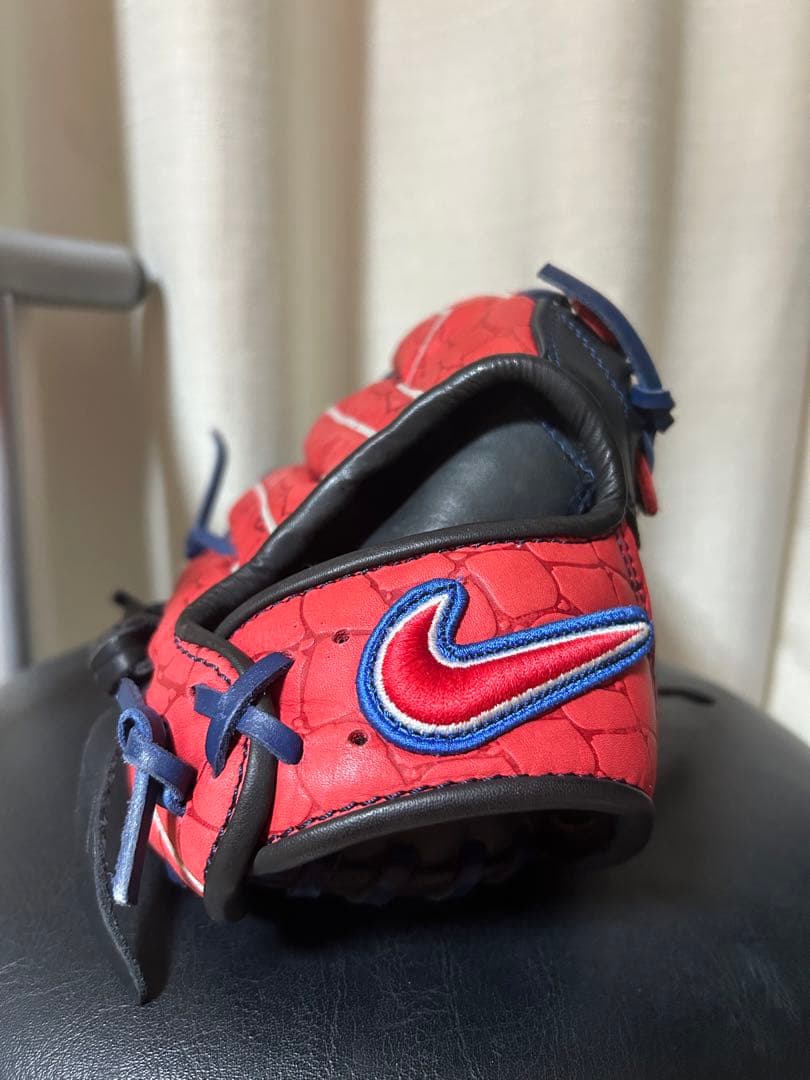 希少 美品 ナイキ 岩村明憲モデル 限定クロコダイル柄レザー 軟式グローブ