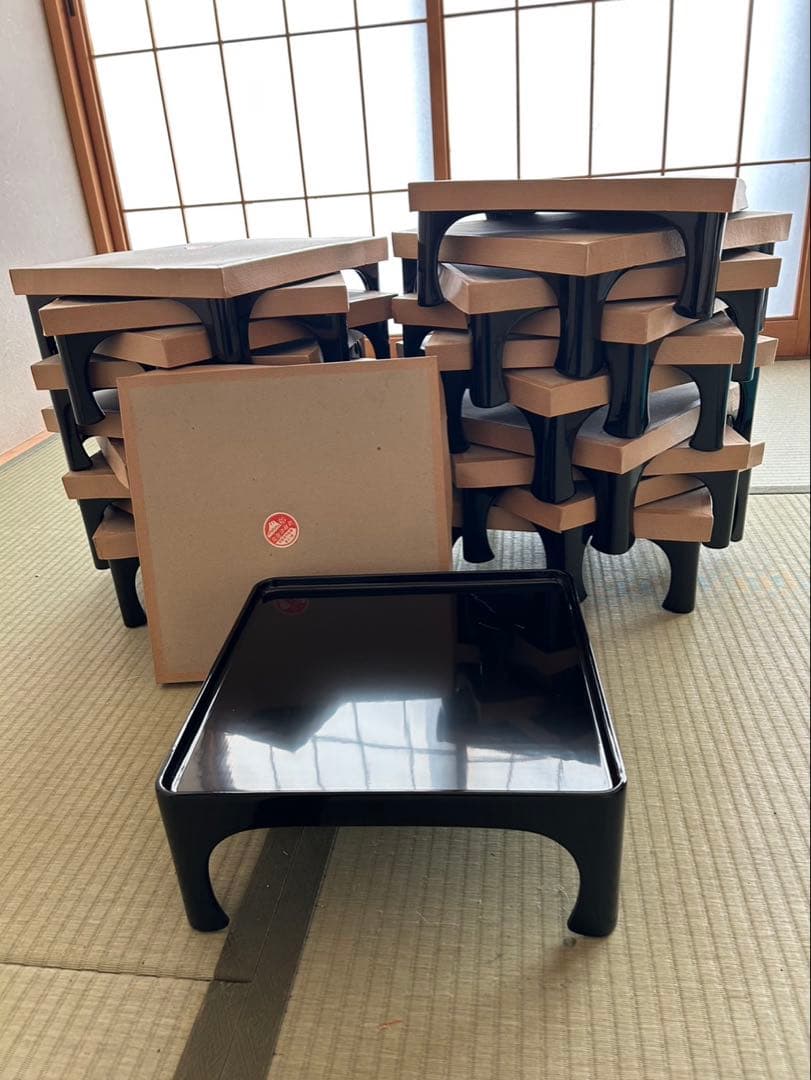 漆器 お膳 +漆器 お皿12セット プー子